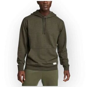 Eddie Bauer Hoodie Everyday Pullover Fleece Sweatshirt Dark Green Mens Large